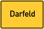 Place name sign Darfeld