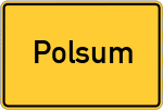 Place name sign Polsum