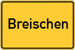 Place name sign Breischen