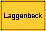 Place name sign Laggenbeck