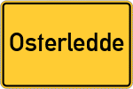 Place name sign Osterledde