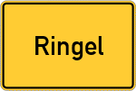 Place name sign Ringel