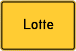 Place name sign Lotte