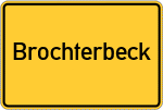 Place name sign Brochterbeck