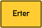 Place name sign Erter