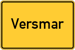 Place name sign Versmar