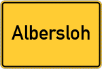 Place name sign Albersloh
