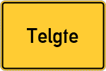 Place name sign Telgte