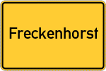 Place name sign Freckenhorst