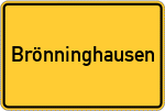 Place name sign Brönninghausen