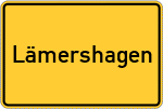 Place name sign Lämershagen