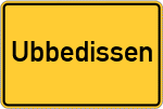 Place name sign Ubbedissen