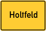 Place name sign Holtfeld