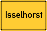 Place name sign Isselhorst
