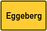 Place name sign Eggeberg, Westfalen