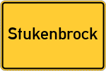 Place name sign Stukenbrock