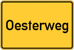 Place name sign Oesterweg