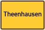 Place name sign Theenhausen