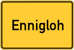 Place name sign Ennigloh