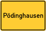 Place name sign Pödinghausen
