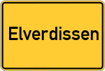 Place name sign Elverdissen