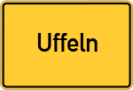 Place name sign Uffeln