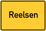 Place name sign Reelsen