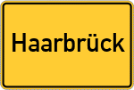 Place name sign Haarbrück