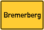 Place name sign Bremerberg