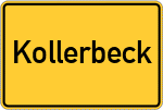 Place name sign Kollerbeck