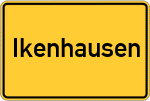 Place name sign Ikenhausen