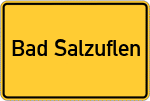 Place name sign Bad Salzuflen
