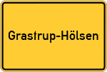 Place name sign Grastrup-Hölsen, Lippe