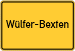 Place name sign Wülfer-Bexten