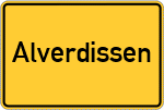 Place name sign Alverdissen
