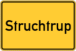 Place name sign Struchtrup