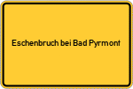 Place name sign Eschenbruch bei Bad Pyrmont
