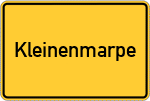 Place name sign Kleinenmarpe
