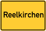 Place name sign Reelkirchen