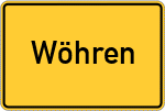 Place name sign Wöhren