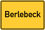 Place name sign Berlebeck