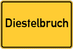 Place name sign Diestelbruch