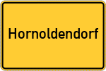 Place name sign Hornoldendorf