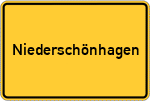 Place name sign Niederschönhagen