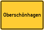 Place name sign Oberschönhagen