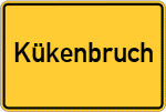 Place name sign Kükenbruch
