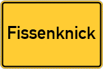 Place name sign Fissenknick