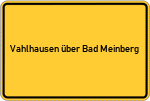 Place name sign Vahlhausen über Bad Meinberg