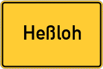Place name sign Heßloh