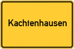 Place name sign Kachtenhausen